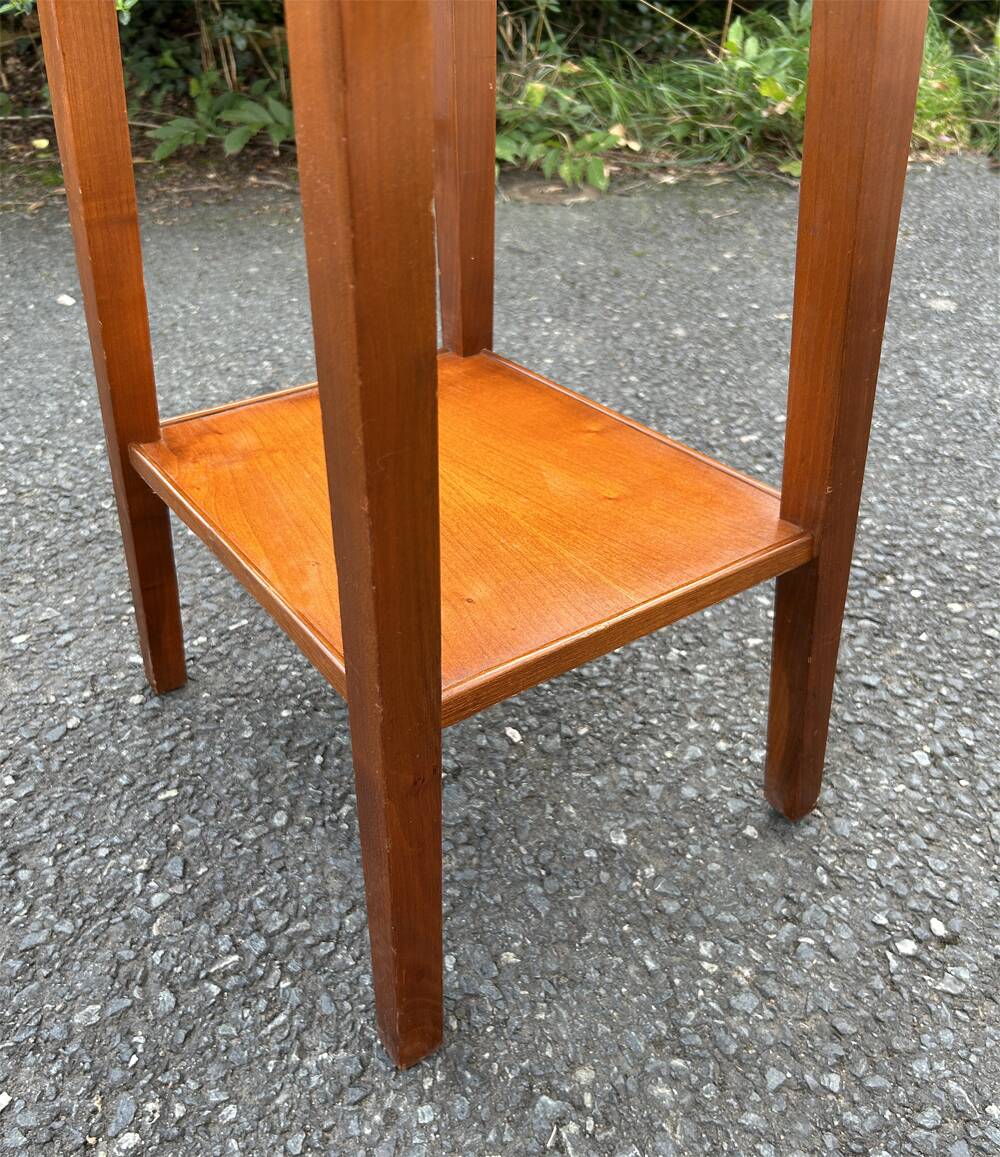 Cherry wood bedside table, vintage, 60s