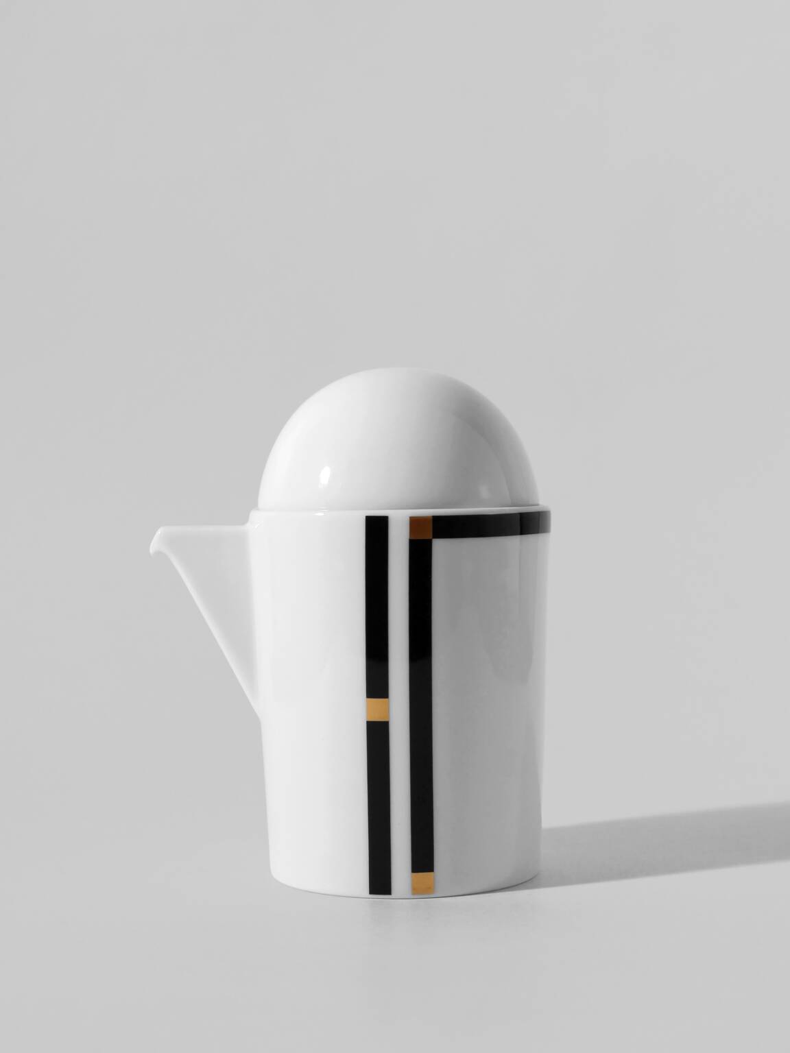 Mario Bellini "Cupola" Porcelain Creamer, For Rosenthal, 1980s