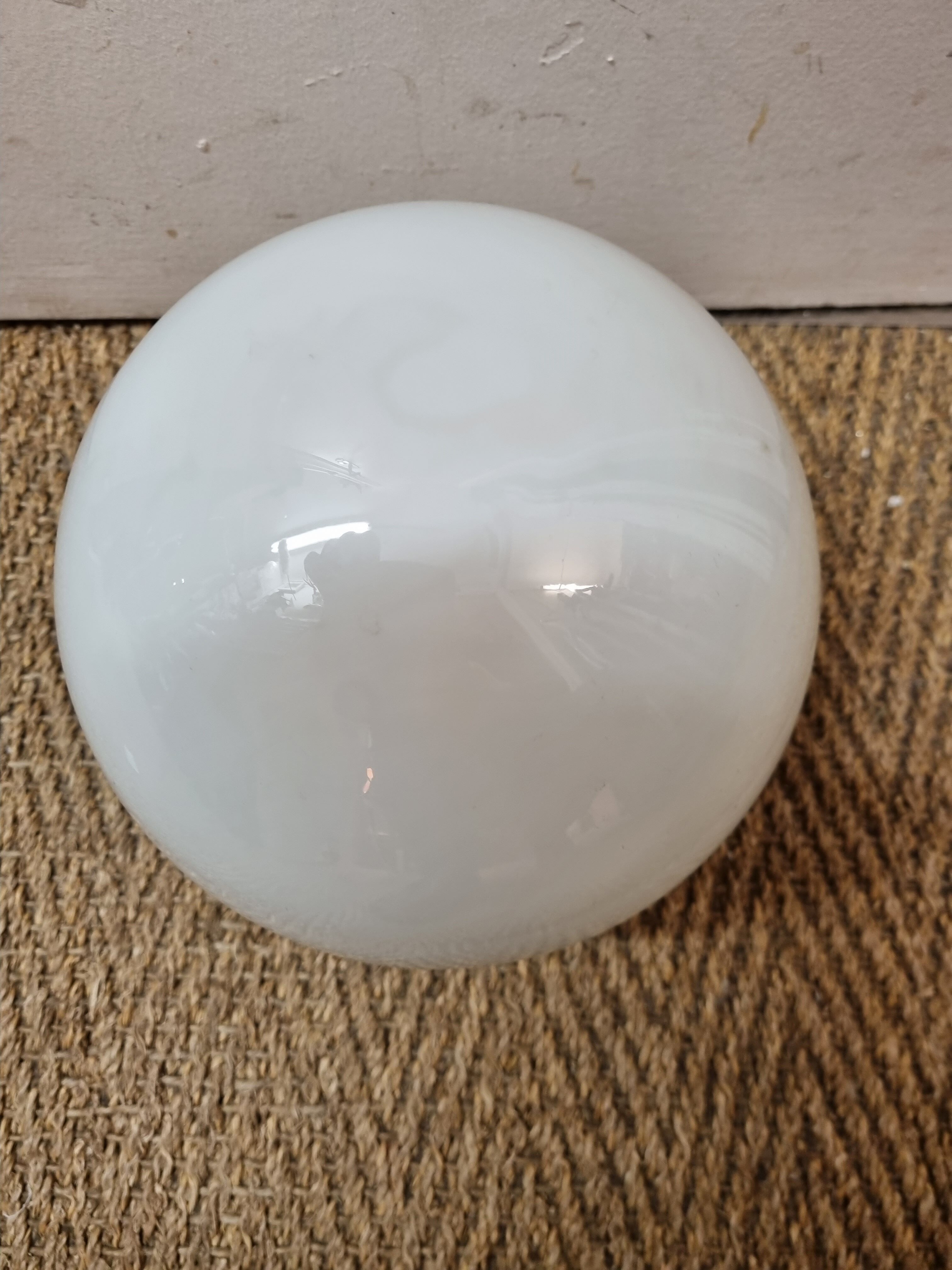 Ceiling lamp opaline ball from 1940