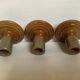 Trio of ceramic candle holders