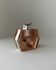 Apricot plexiglass table lighter by Astrolite with silver frame - Space Age Italian 1970s sculpture