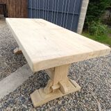 Solid walnut monastery table