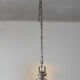 Nickel pendant light, industrial style