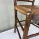 Chaise en bois et paille 