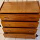 Vintage chest of drawers with compass feet