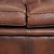 Canapé chesterfield 2,5 places en cuir de vachette vintage au look robuste