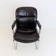 Set of 4 leather office chairs by Grahl