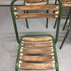 Chaises de jardin métal et bois
