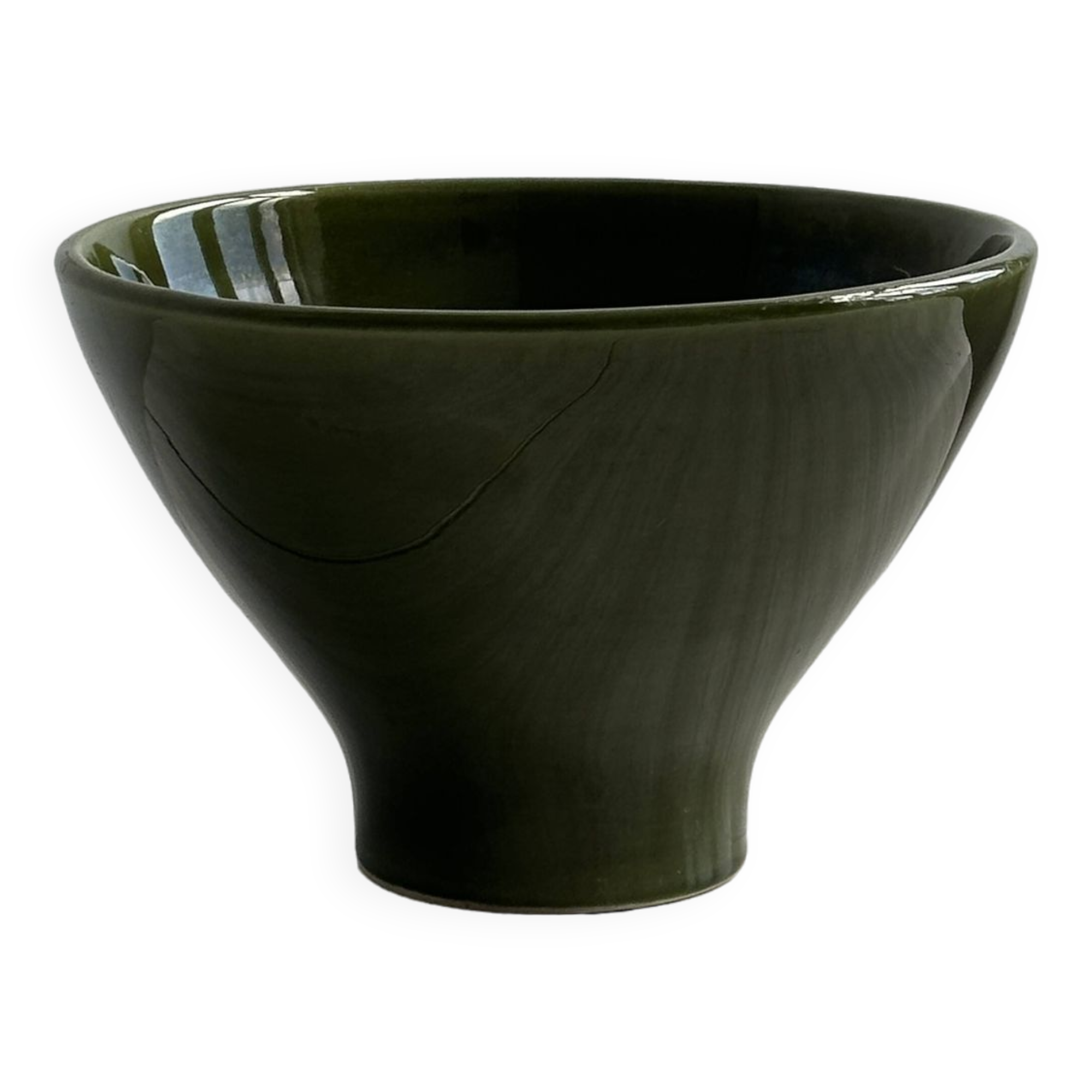 Saladier vert foncé.