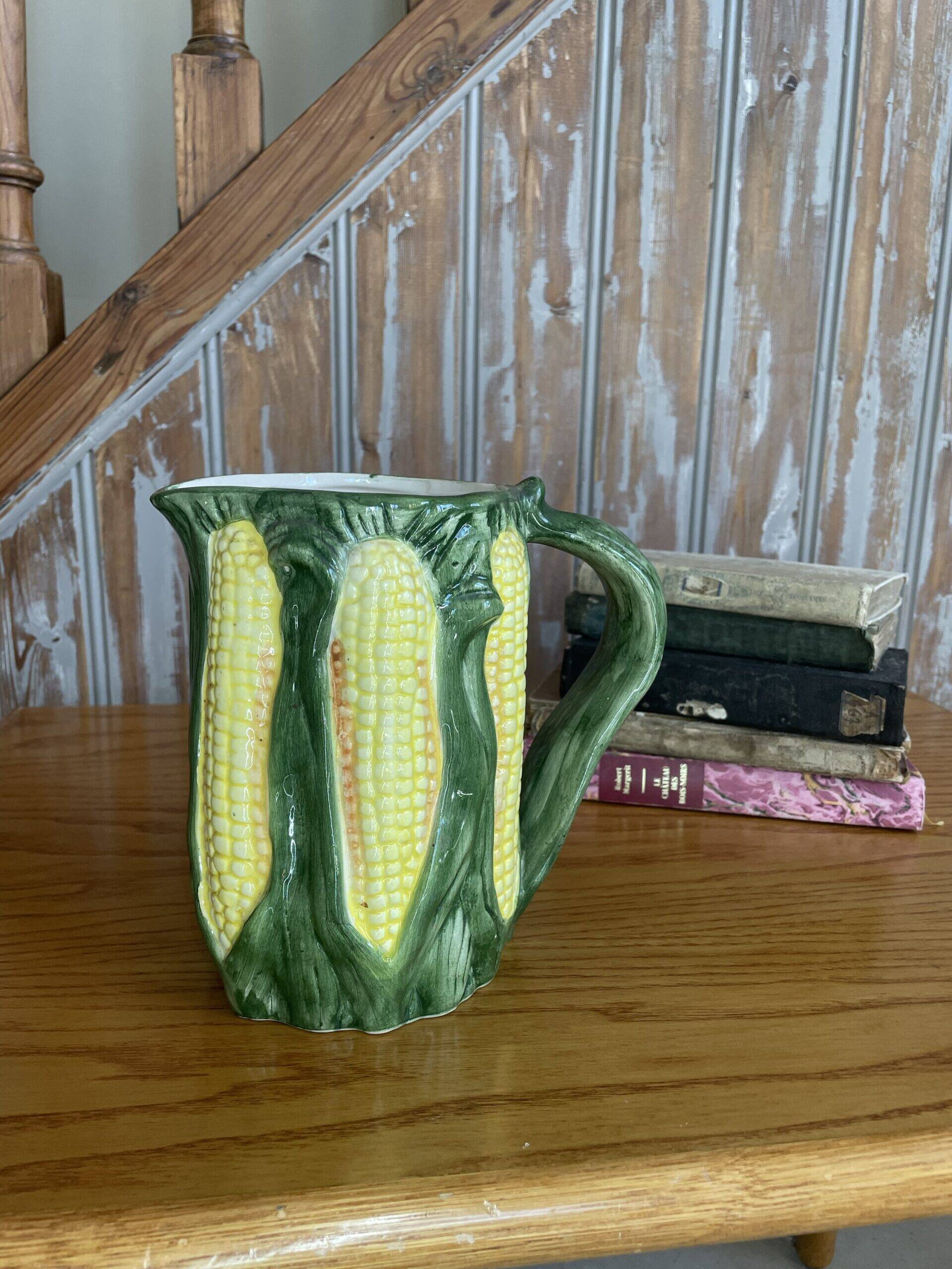 Corn jug in slipware