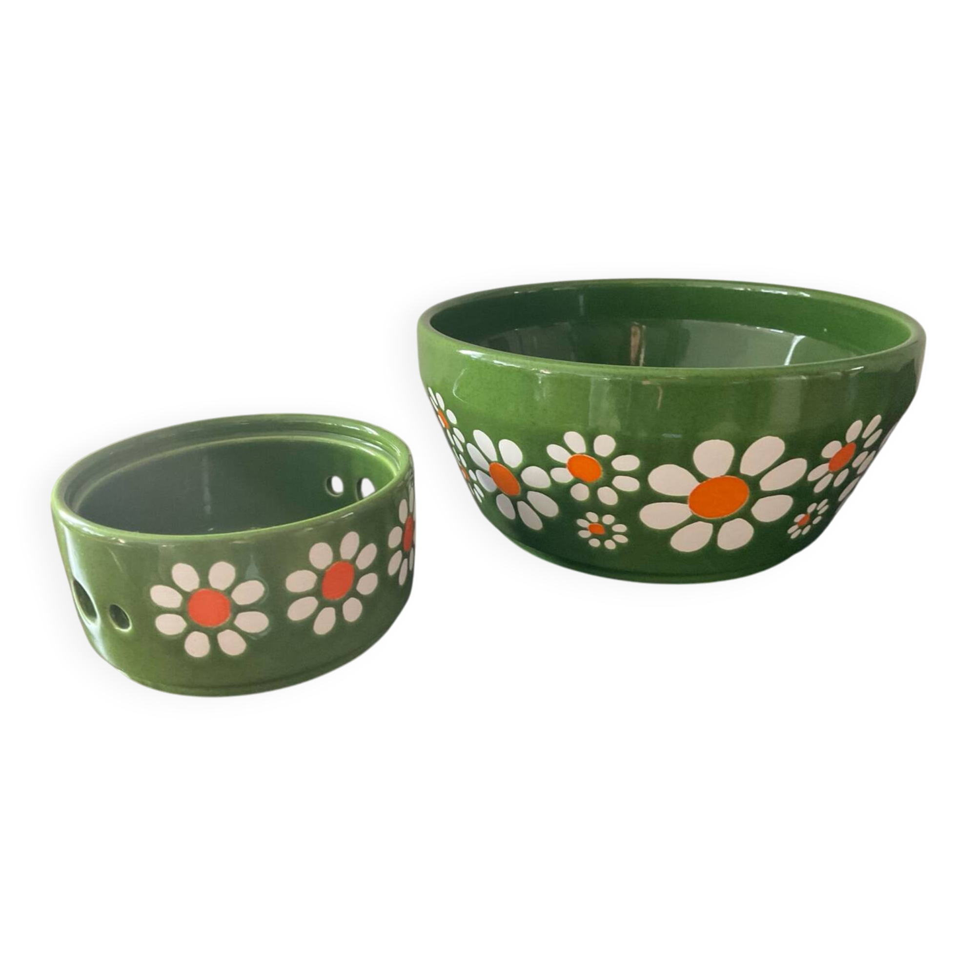 Duo vintage plant pot West Germany