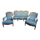 Louis XV style living room Sofa and pair of Armchairs