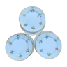 Six assiettes en porcelaine