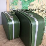 2 flight attendant suitcases