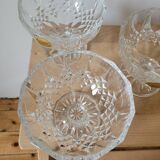 Set of 3 Longchamp ice cream cups from Cristal d'Arques