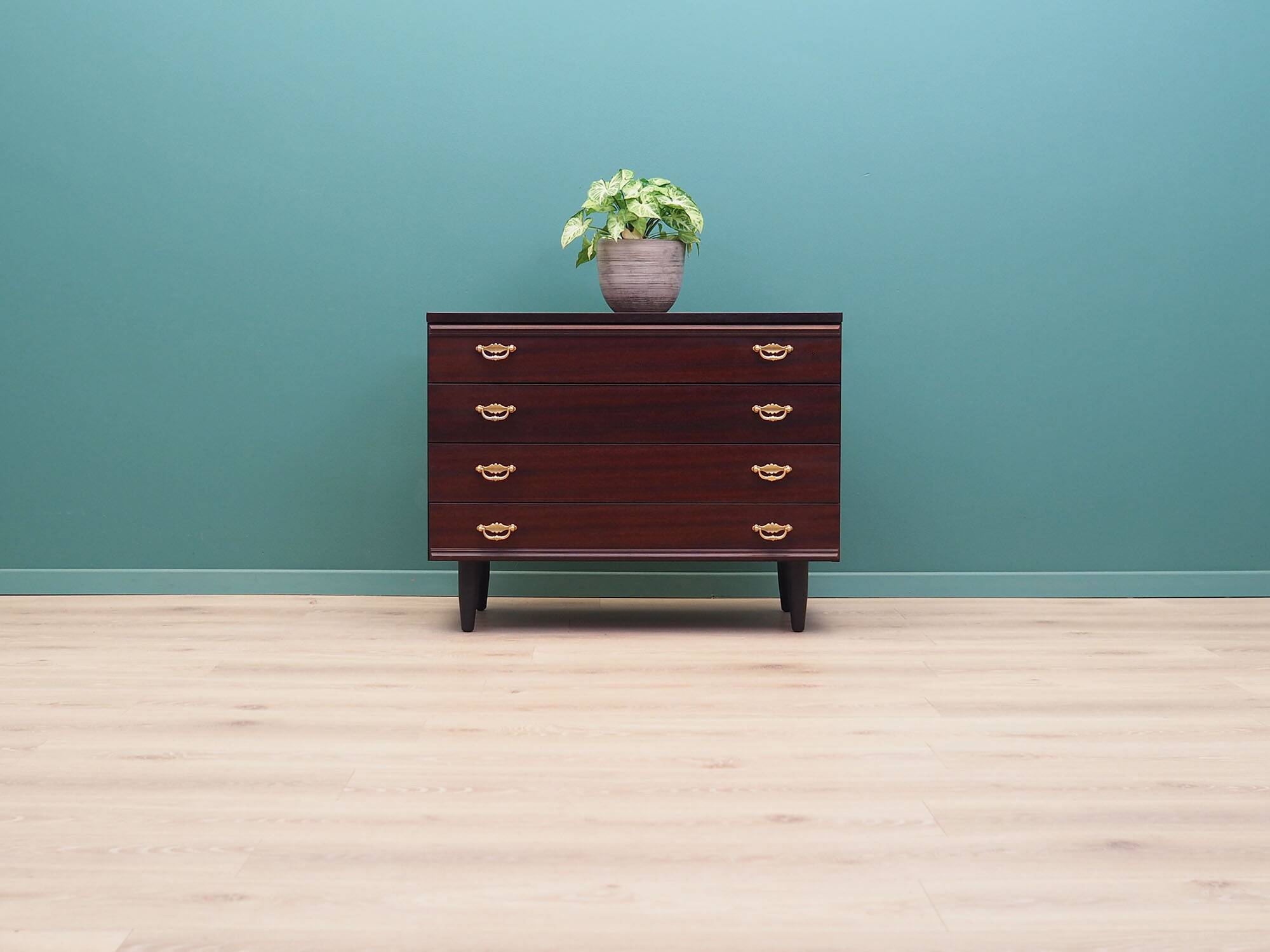 Mahogany chest of drawers, 60s, Danish design, made in Denmark