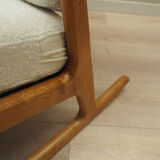 Fauteuil à bascule en chêne, design danois, années 1960, designer: H. Brockmann Petersen, production: Randers Møbelf