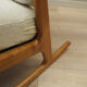 Fauteuil à bascule en chêne, design danois, années 1960, designer: H. Brockmann Petersen, production: Randers Møbelf