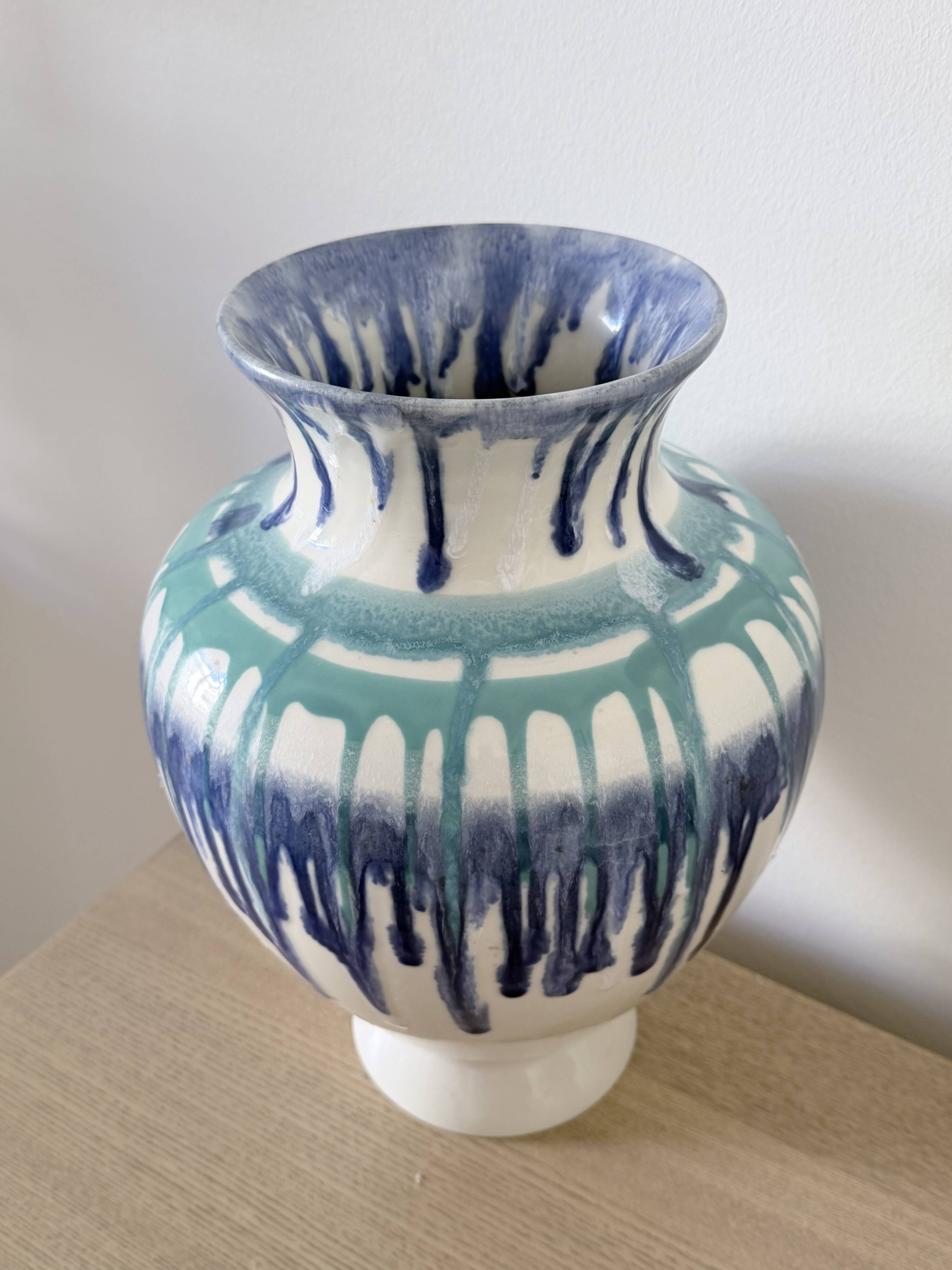 Large ancient sculptural vase in ceramic