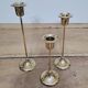 3 art deco candlesticks