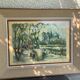 Lithograph notre dame et les bouquinistes signed by Marius Girard vintage