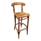 Antique turned wooden bar stool