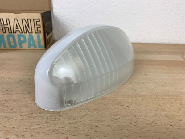 Applique Holophane Prismopal AMV1 neuve, verre émaillé prismatique