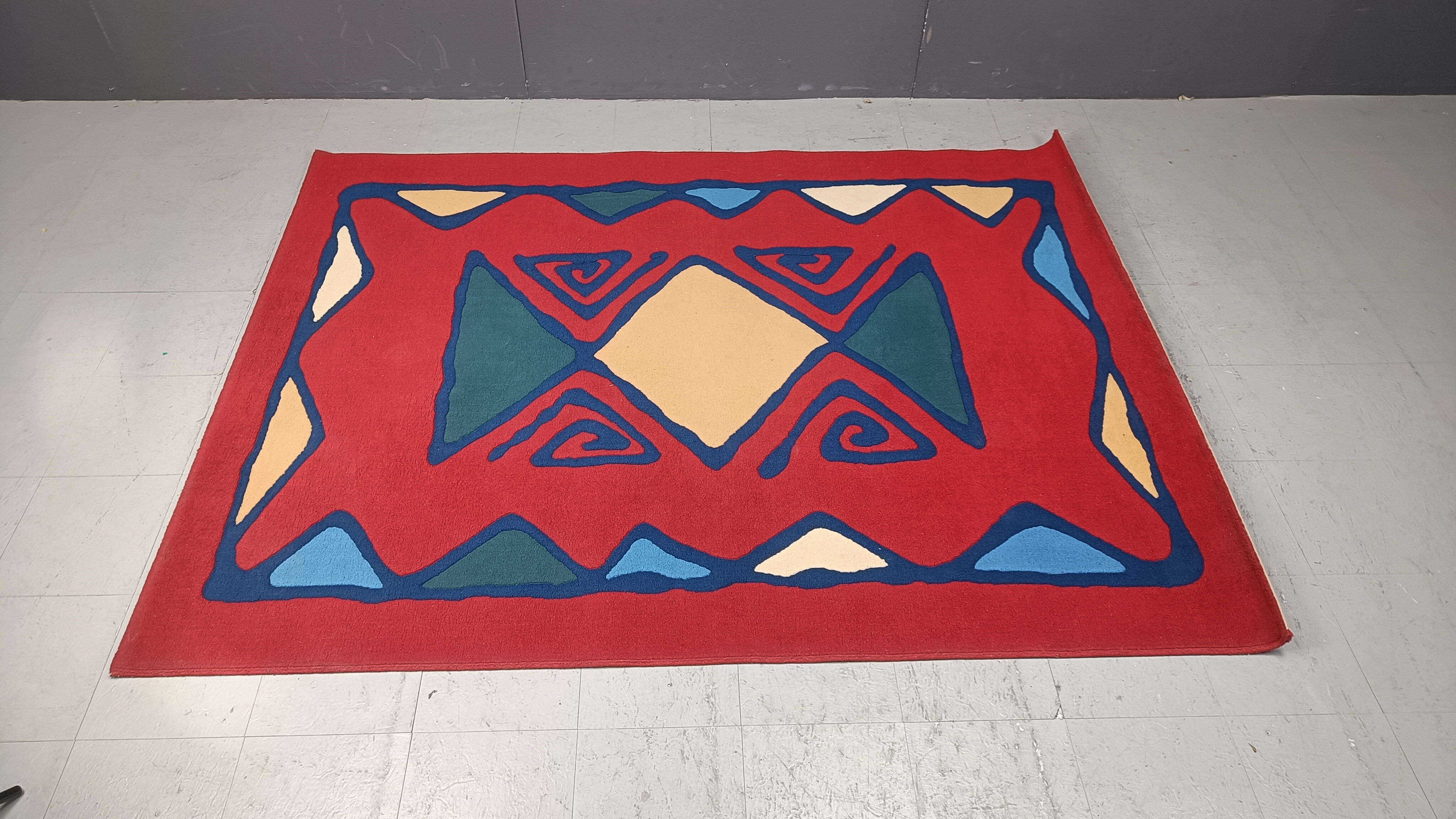 Large hand knotted carpet, 1980s