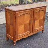 Louis XV buffet in solid wood from the 20th century with a turntable.