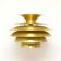 Golden lamp, 1970s Denmark