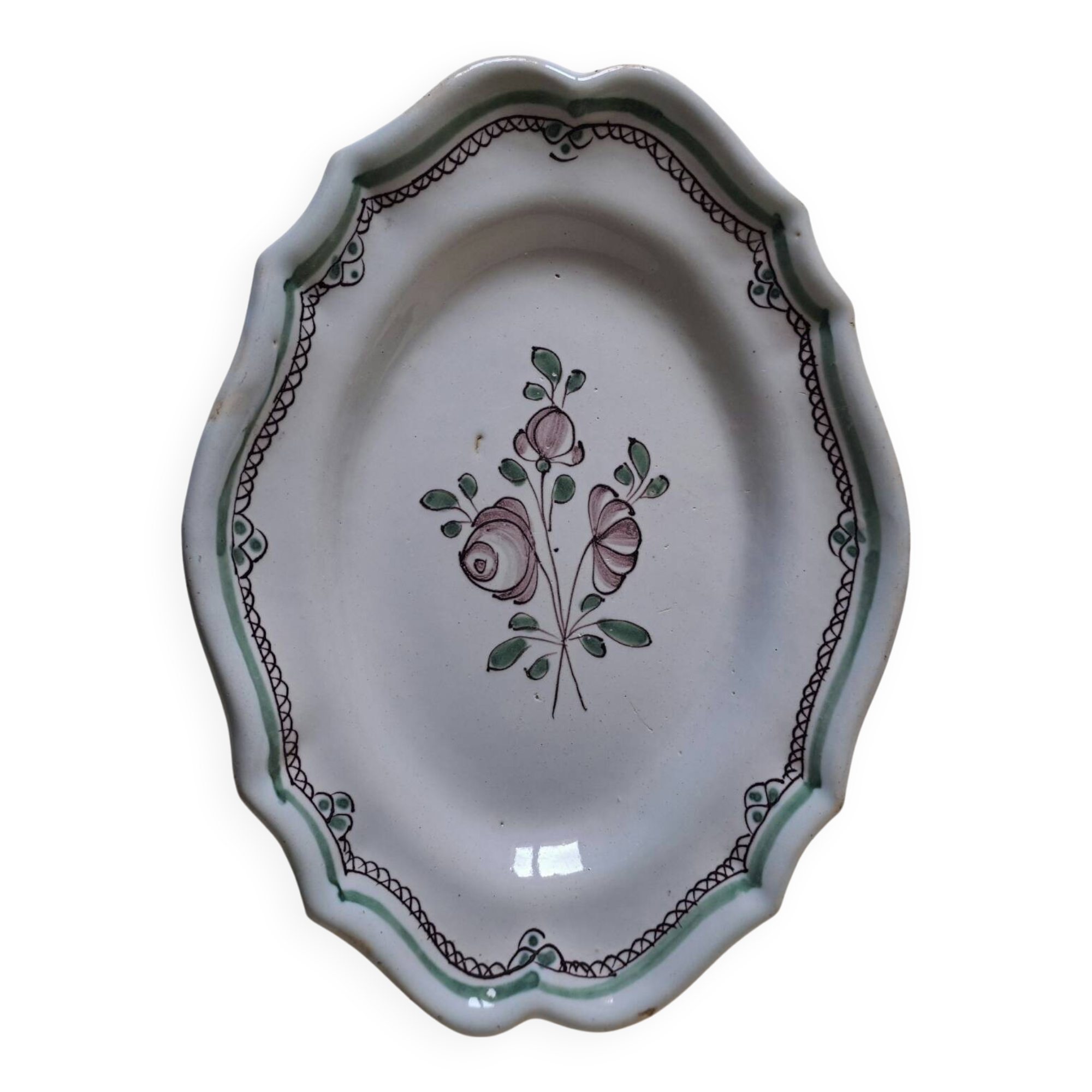 Bordeaux oval dish, 18th century