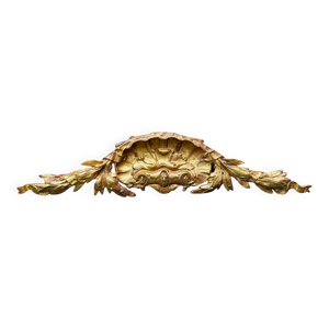fronton en bronze rocaille