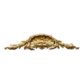 Fronton en bronze rocaille Art Nouveau