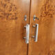 Armoire Cubiste Art Déco en Ronce Années 40 Design Vintage