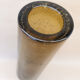Vintage glass vase blown brown green 70s