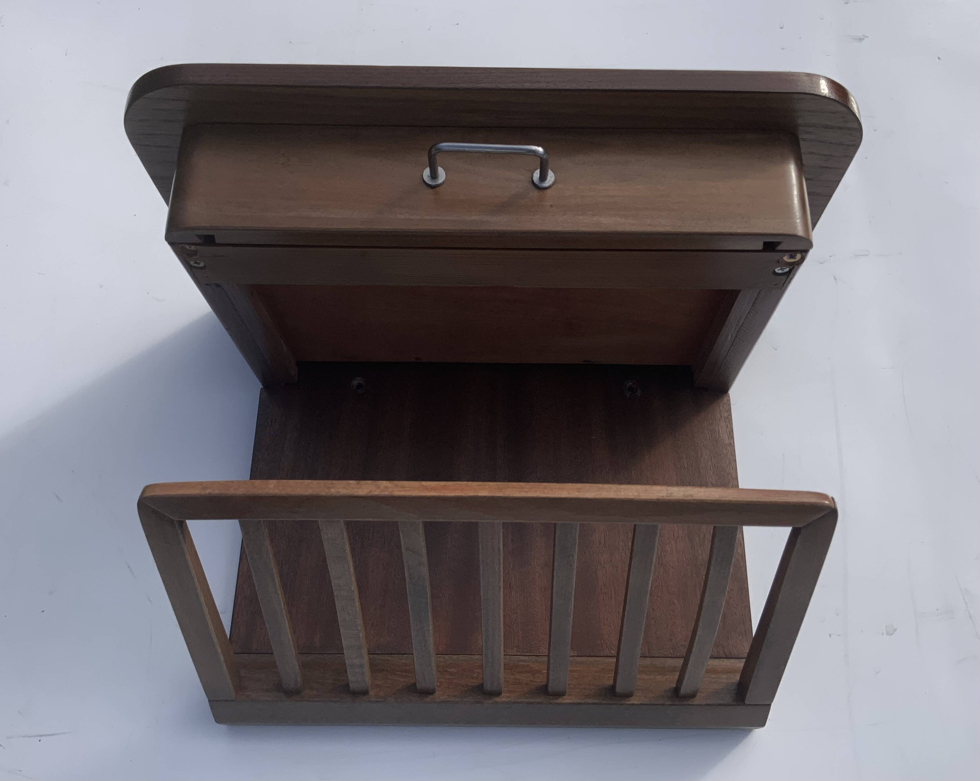 Vintage Teak Wall Shelf, 1960s