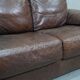 Italian Rattan and Leather Sofa, 1970s
