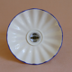 White porcelain wall lamp with blue border