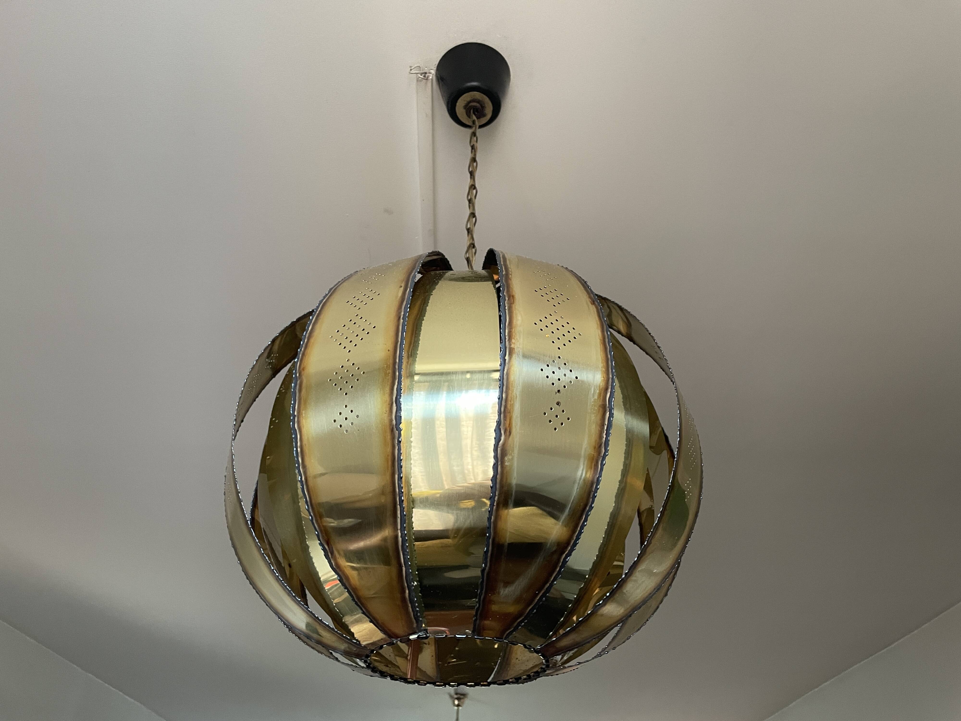 Brutalist Danish suspension by Holm Sorensen