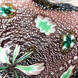 Brown Murano Glass Ashtray / Catchall by Fratelli Toso with Murrines