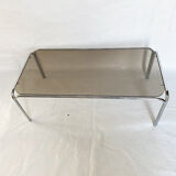 Glass and metal table from the 60s