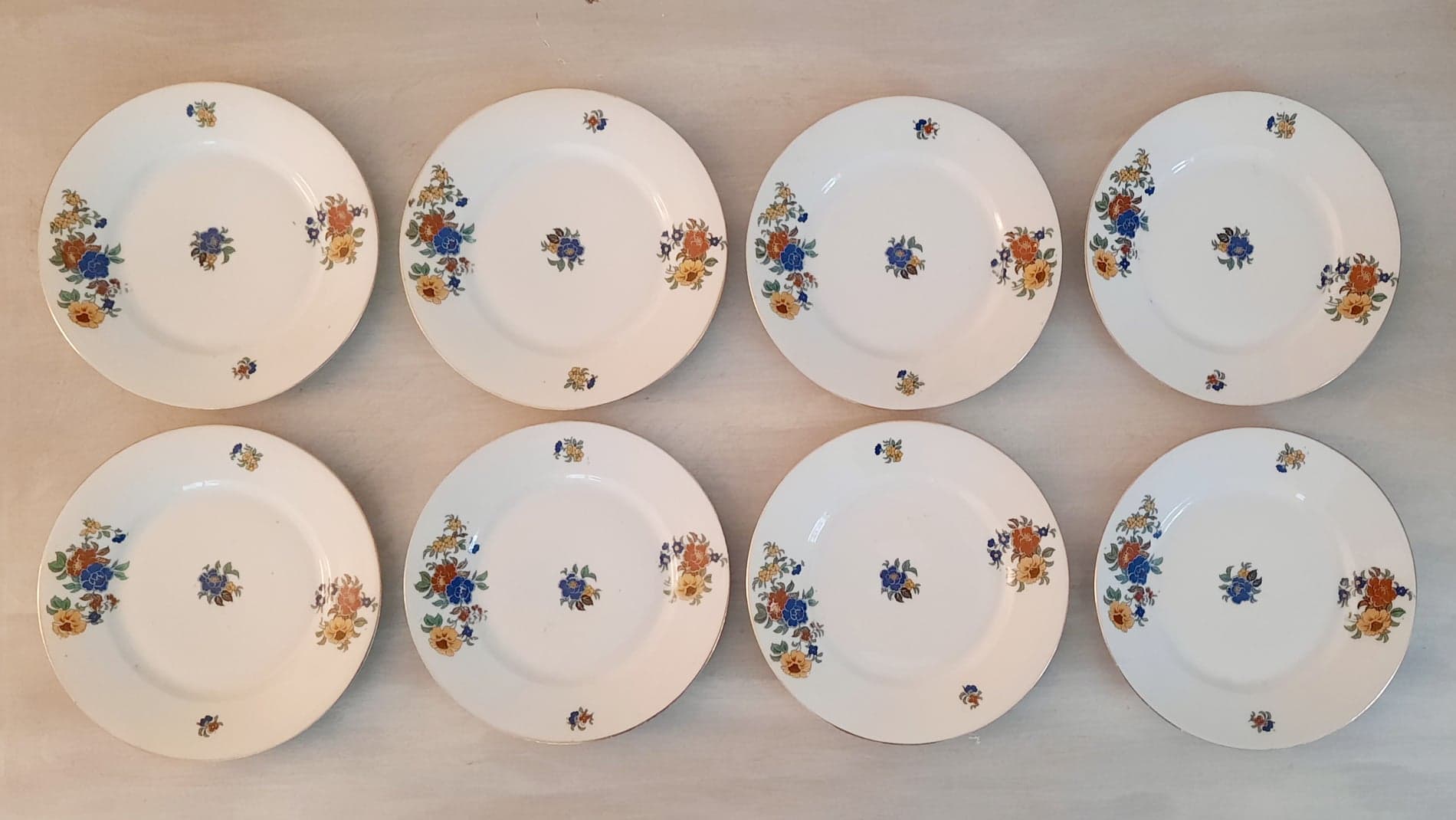 Plates dessert - porcelain - limoges