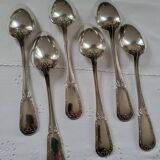6 large table spoons in Boulenger silver metal