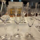 Glass service and crystal carafe from Daum Ovedelia series