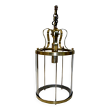 Antique glass cage lantern chandelier