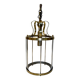 Antique glass cage lantern chandelier