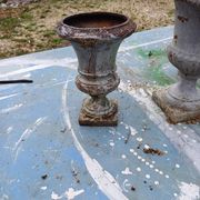 Lot of 6 Medici Cast Iron Vases from Charleville - Mézières 1900