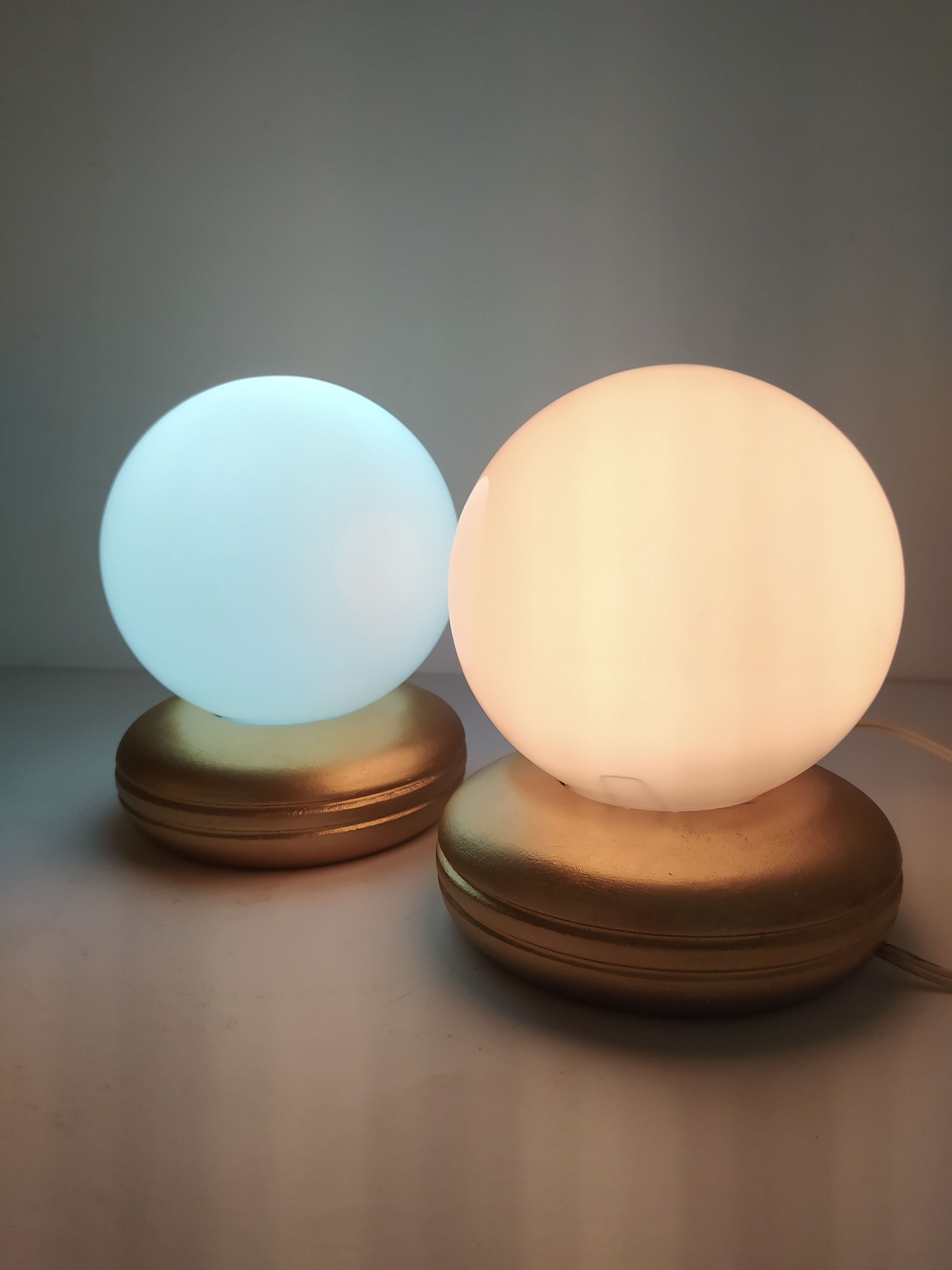 Pair of vintage bedside lamps