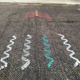 Hand-woven cactus silk carpet in Morocco 240x132 cm