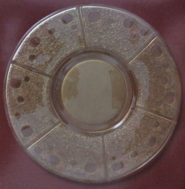 Verlys art deco cup in yellow glass